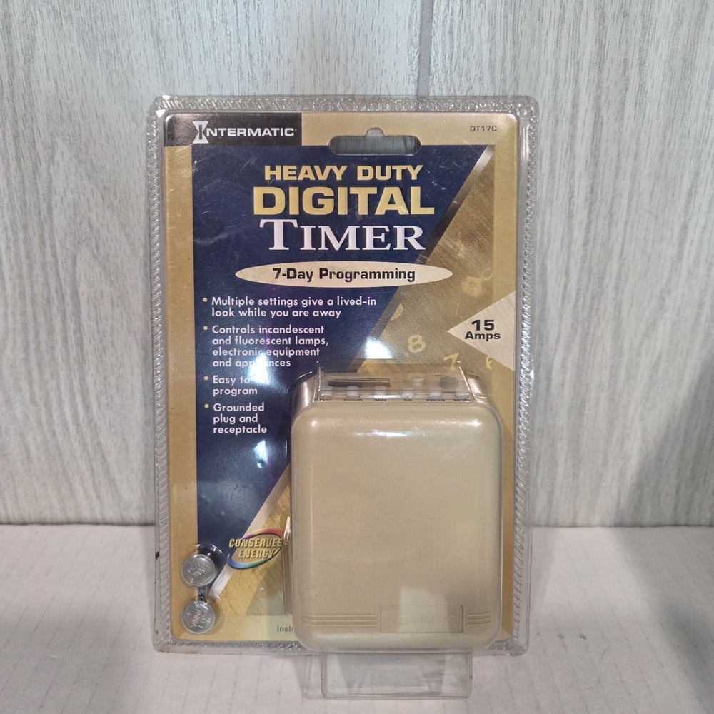 Intermatic Digital Timer Indoor Heavy Duty 7-Day Programming 15 Amps DTI7C NIB